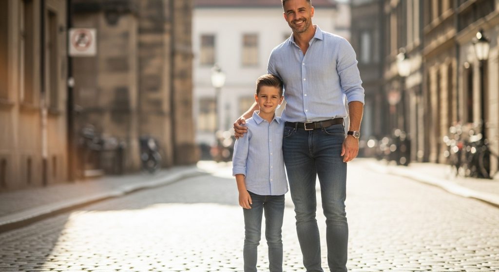 Father-Son Fashion for Photoshoots