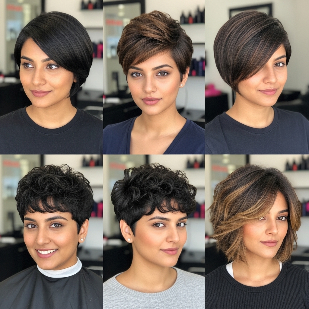 Short Indian Hair Cutting Styles for Females