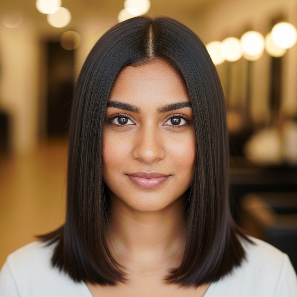 Shoulder-Length Straight Cut