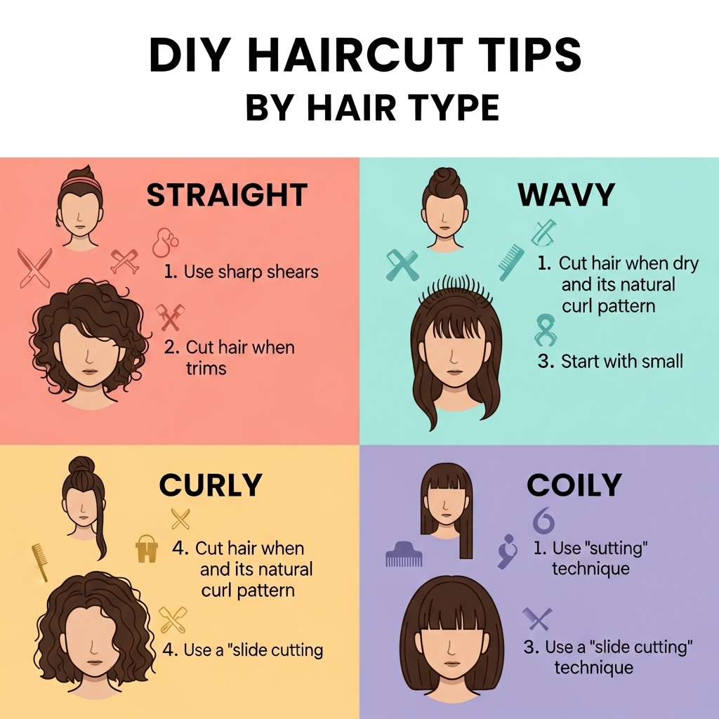 DIY Haircut Tips by Hair Type