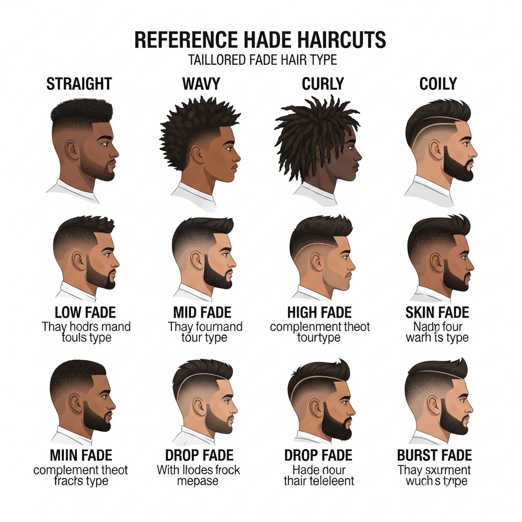 Fade Haircut Based on Hair Type