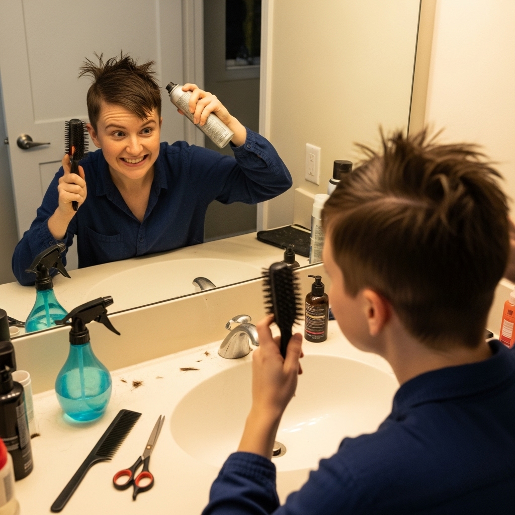 Styling After Your DIY Haircut