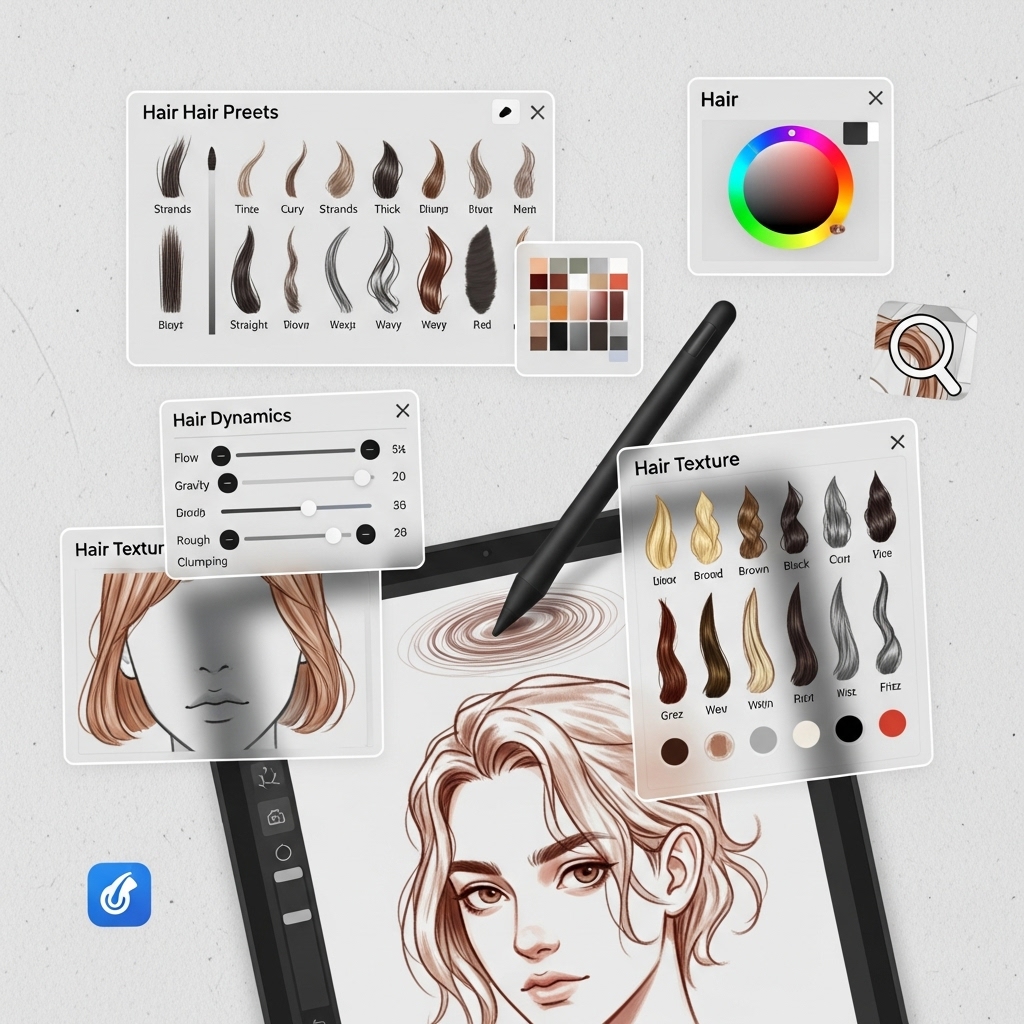 Tools That Make Hair Drawing Easier