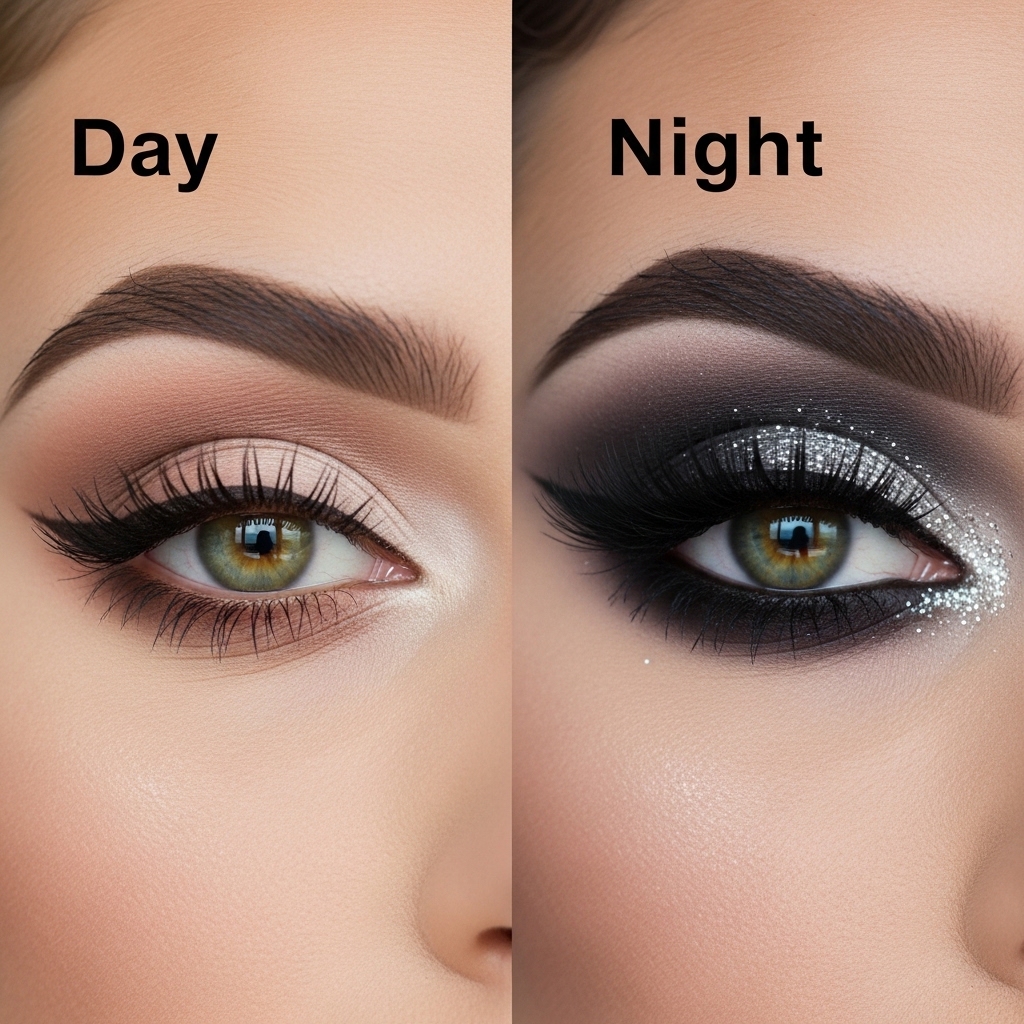 Day vs Night Eye Makeup