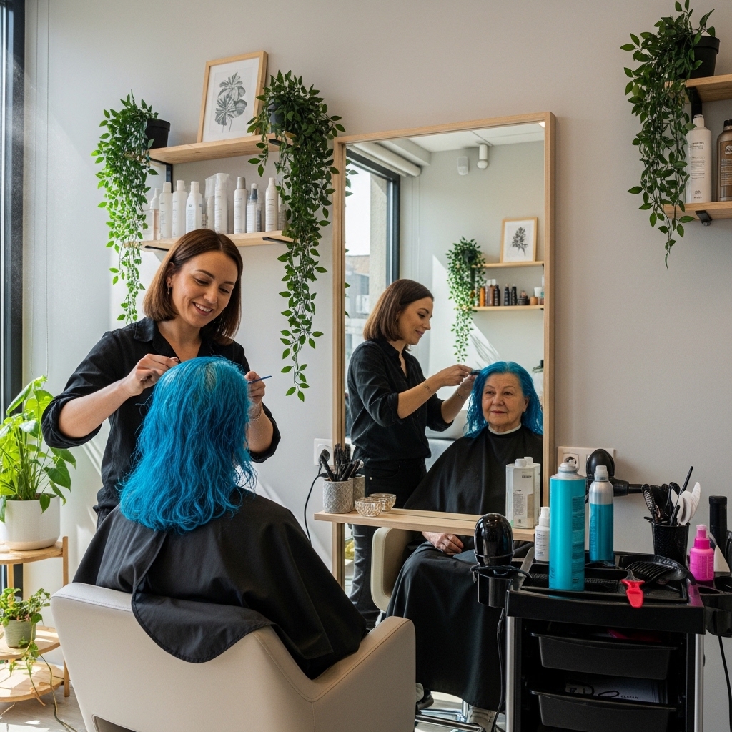 Going to a Salon for Blue Hairs