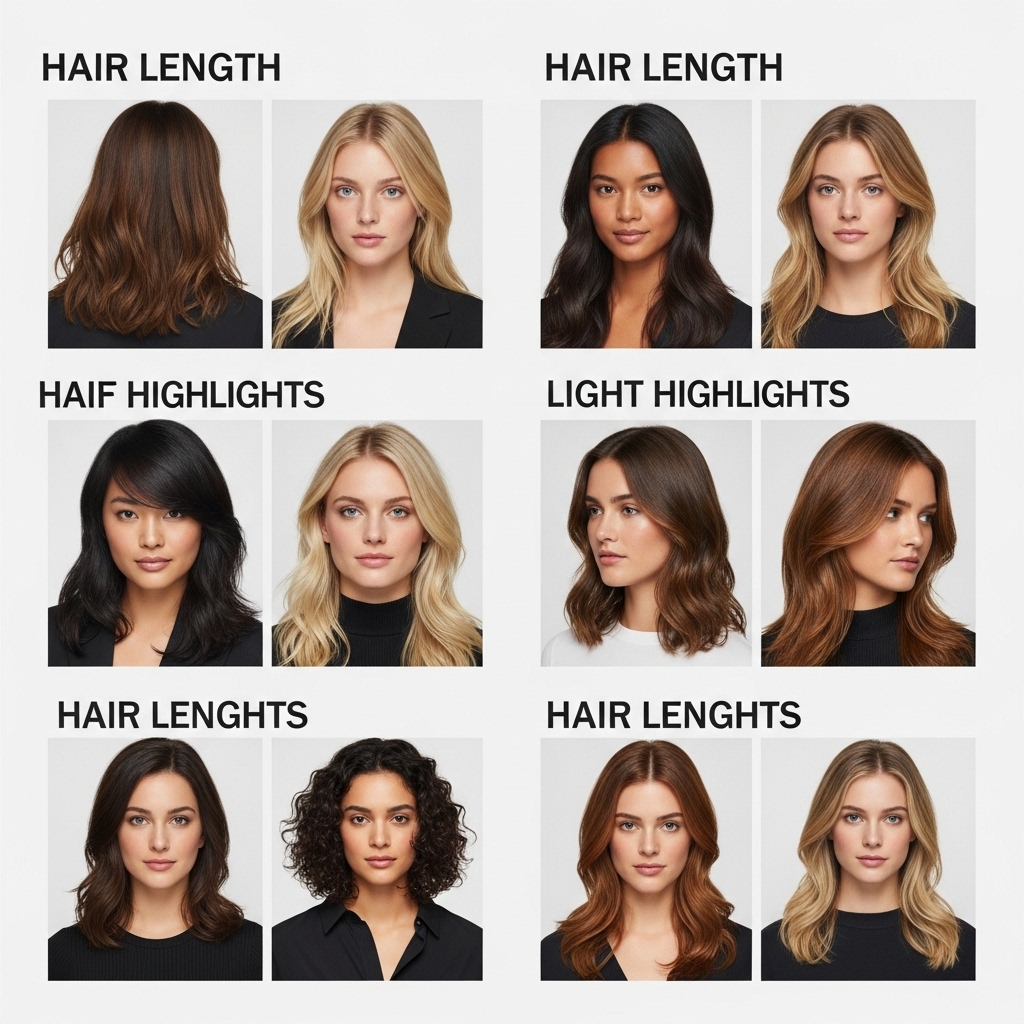 Hair Highlights by Hair Length