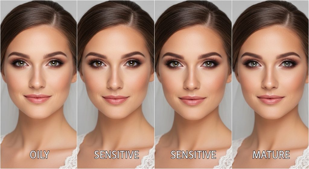 Bridal Makeup for Different Skin Types
