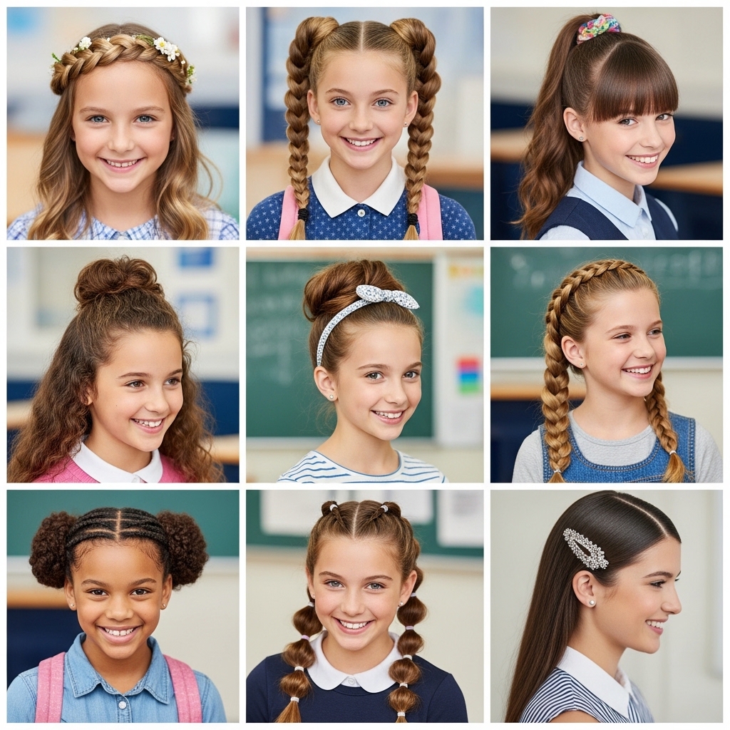 Cute Hairstyles to Try for School