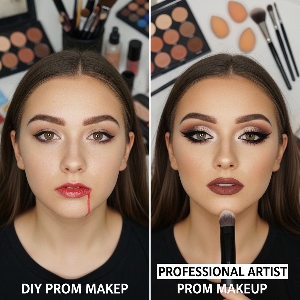 DIY Prom Makeup vs Professional Artist