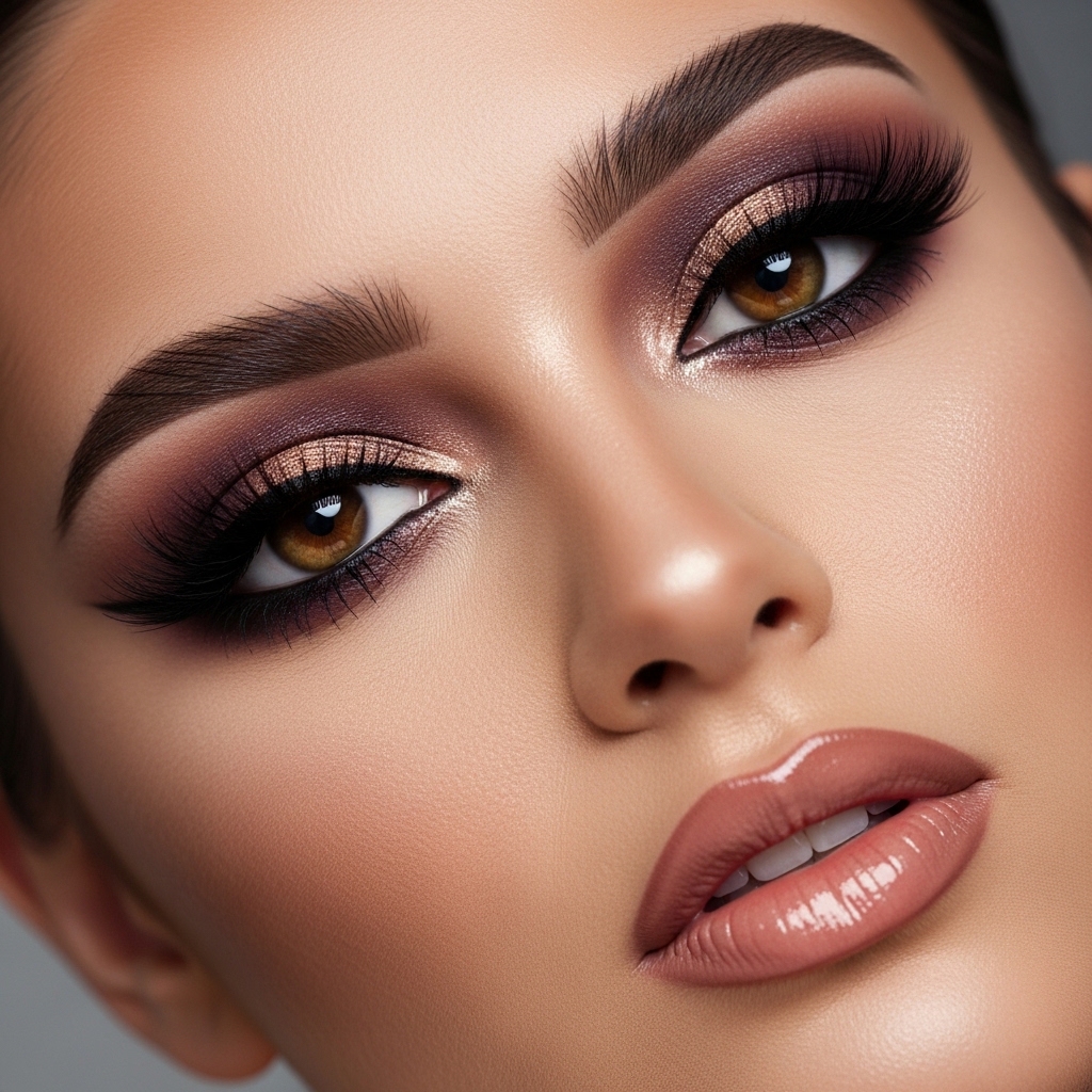 Glam Makeup For Brown Eyes