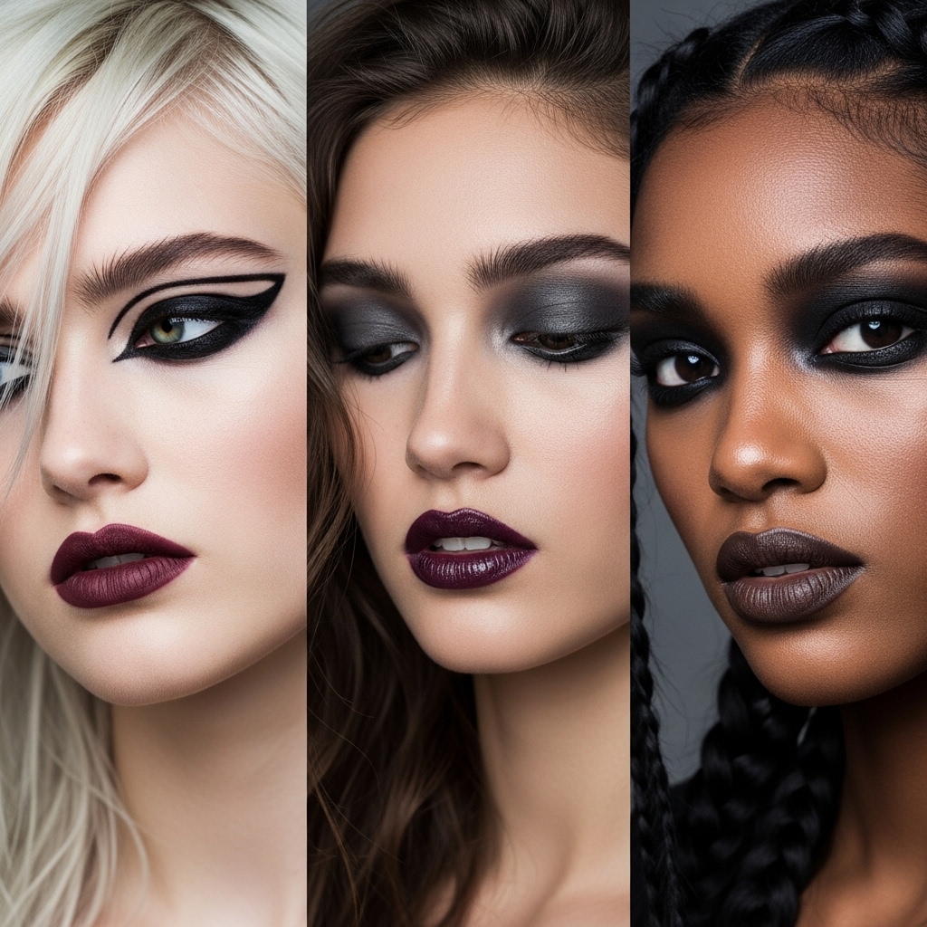 Grunge Makeup for Different Skin Tones