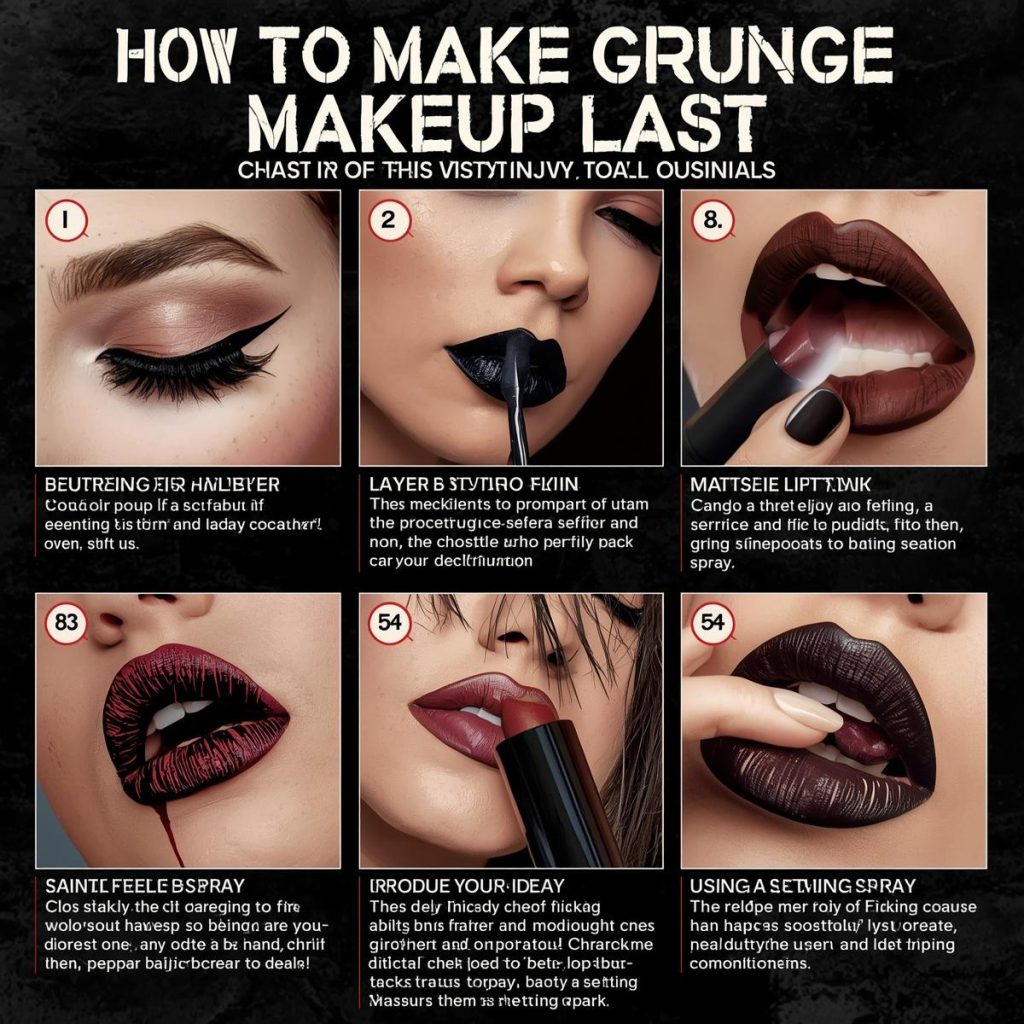 How to Make Grunge Makeup Last
