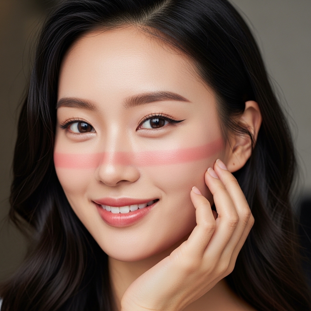 Korean Blush Placement