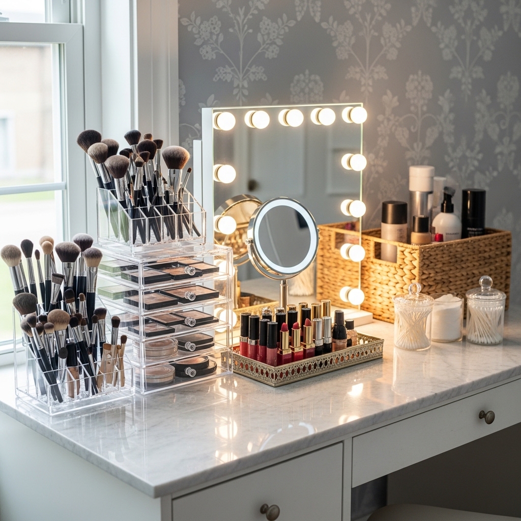 Makeup Vanity Organization Tips
