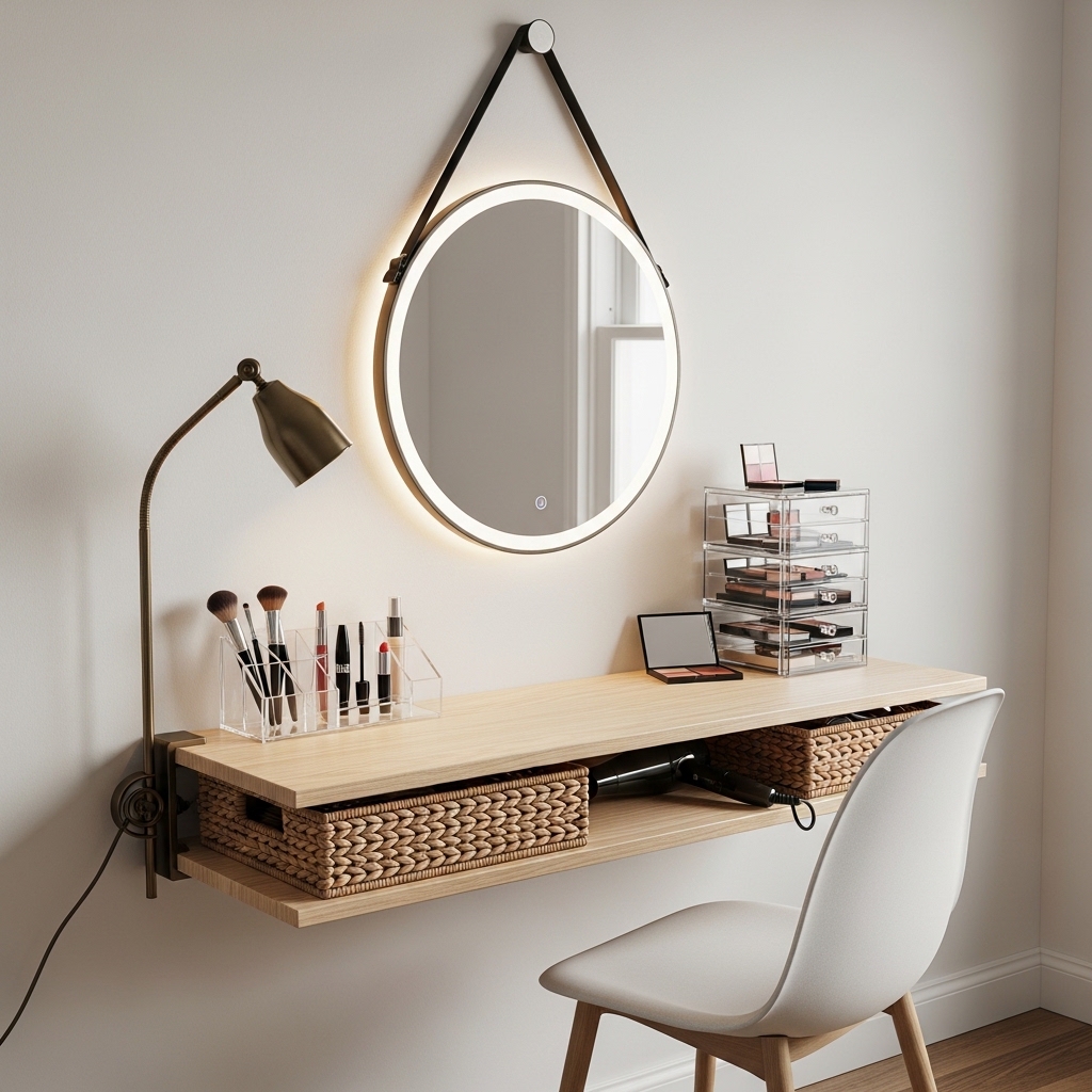 Small Space Makeup Vanity Ideas