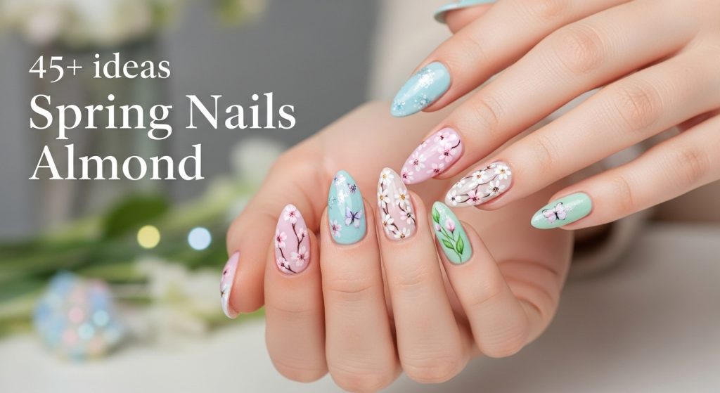 Spring Nails Almond