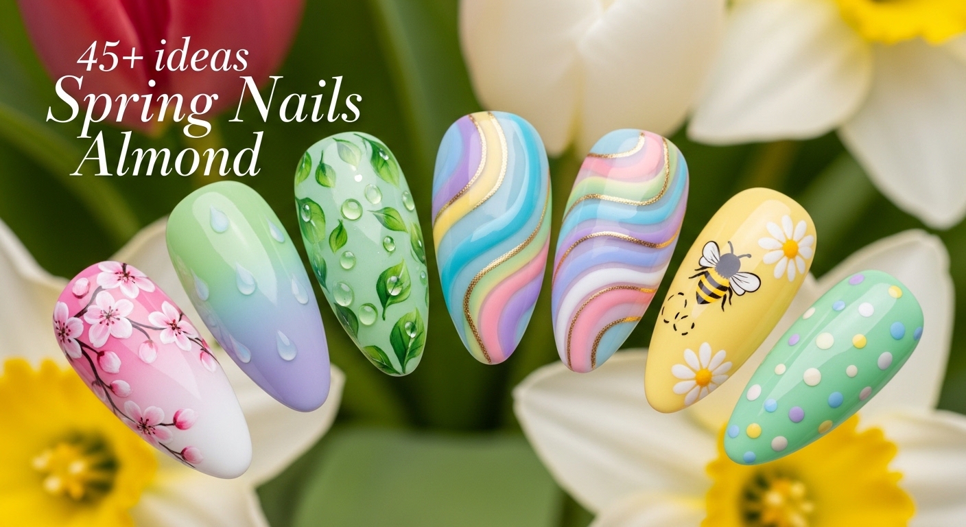 Spring Nails Almonds