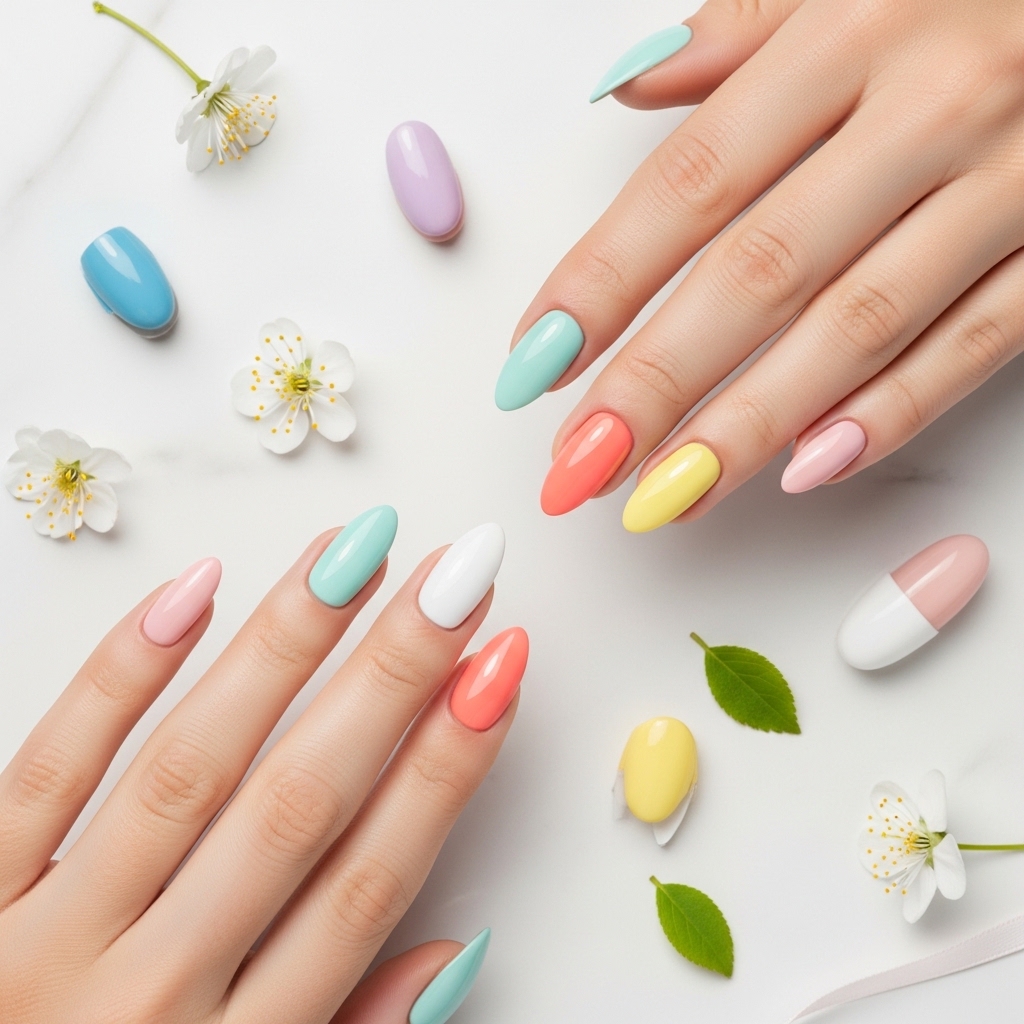Top Spring Nail Colors for Almond Shape