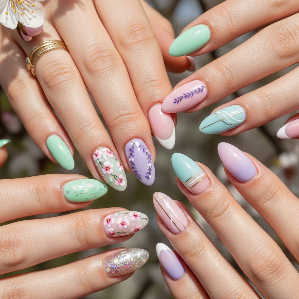 Trending Spring Almond Nail Designs