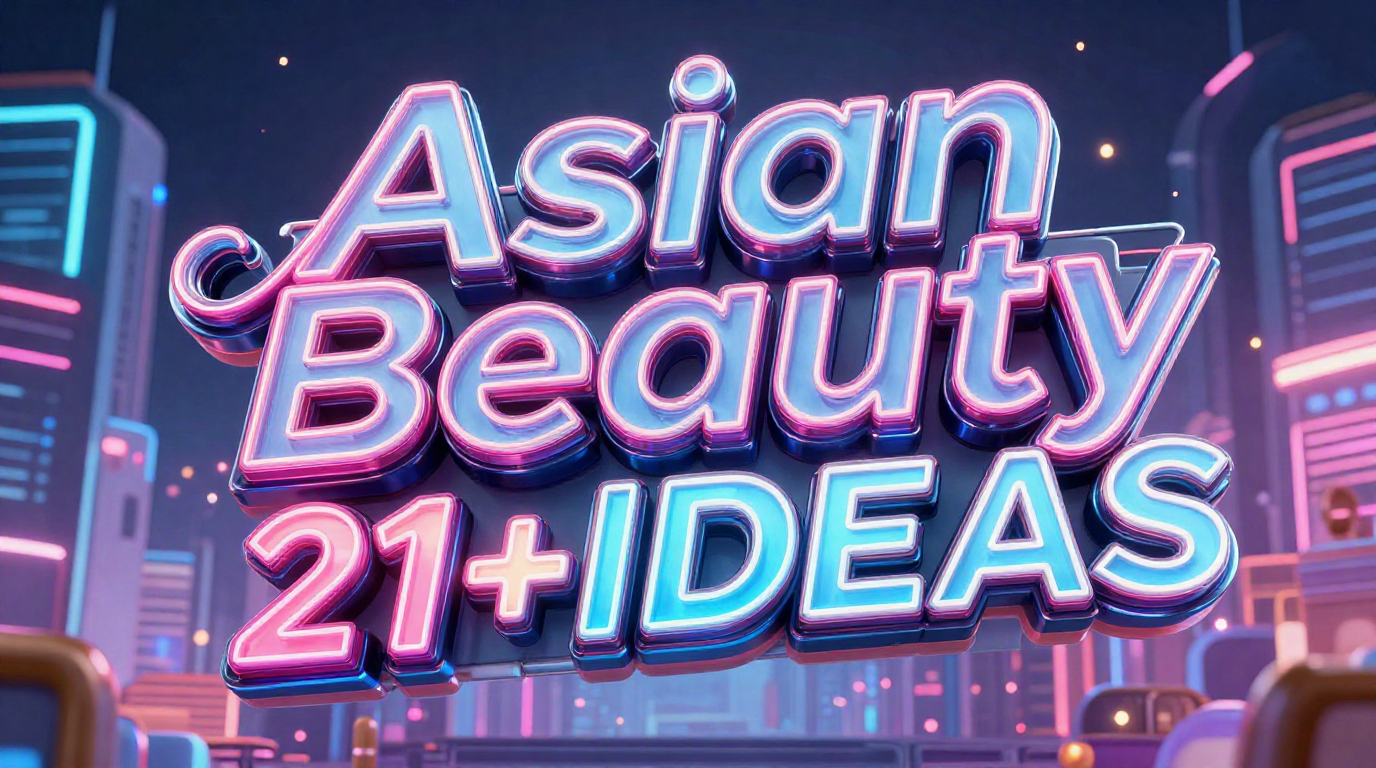 Asian Beauty text add Asian Beauty 21+IDEAS