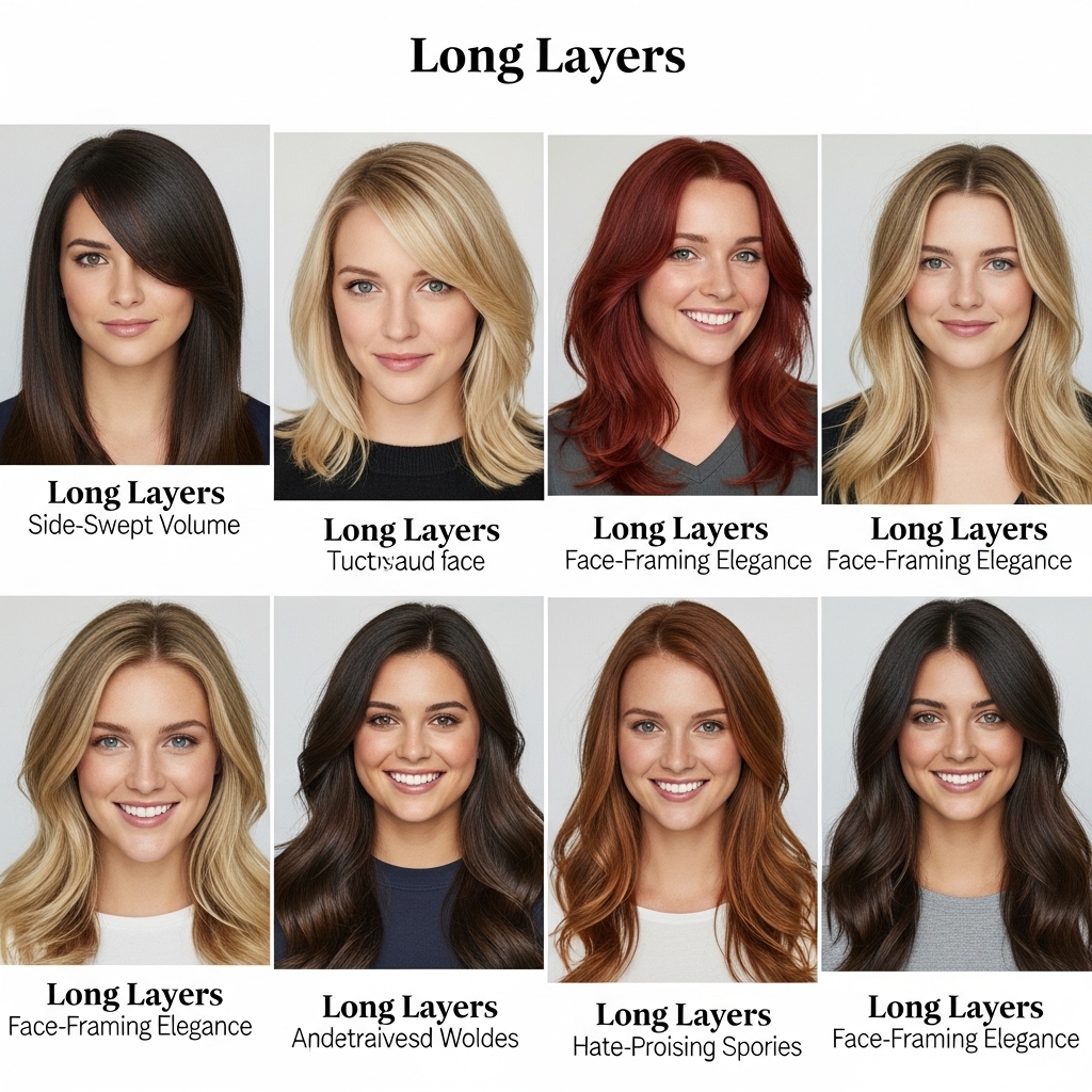 Best Haircuts for Round Face     Long Layers