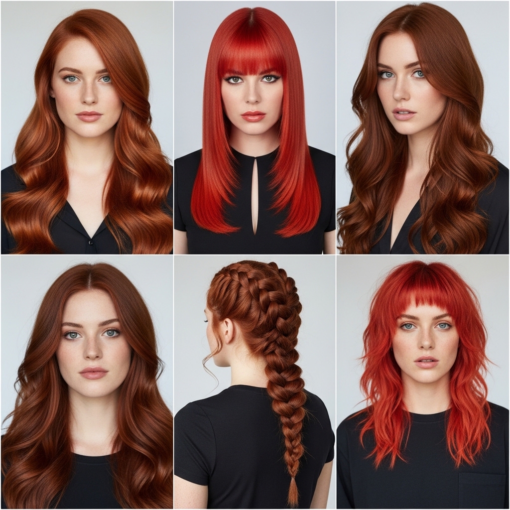 Best Long Red Haircuts for 2026