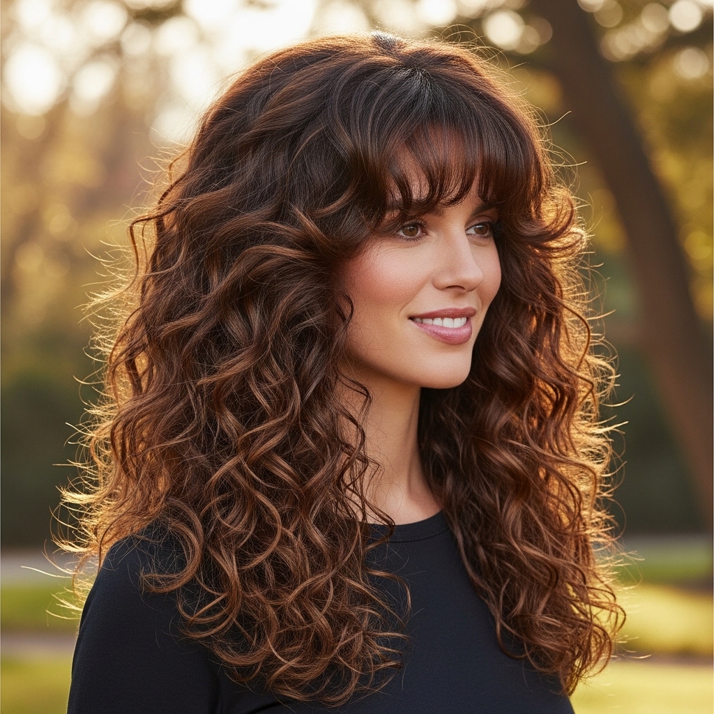 Curly Hair Long Layers