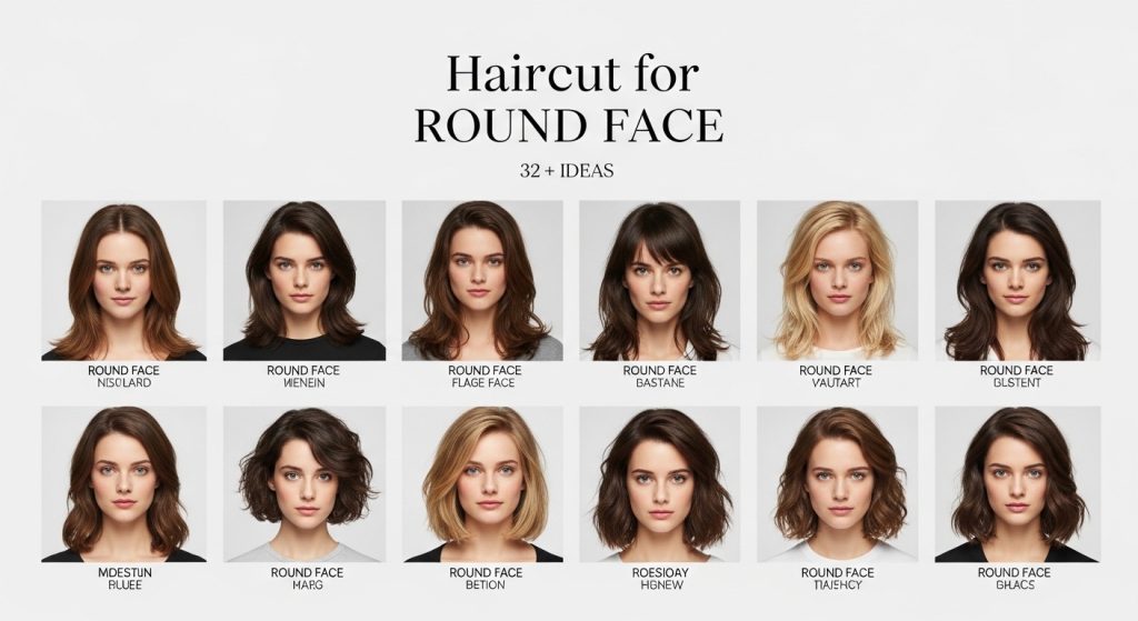 Haircut for Round Faces