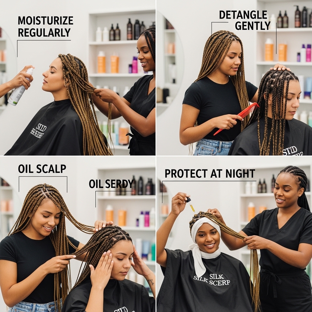 How to Care for Long Braids