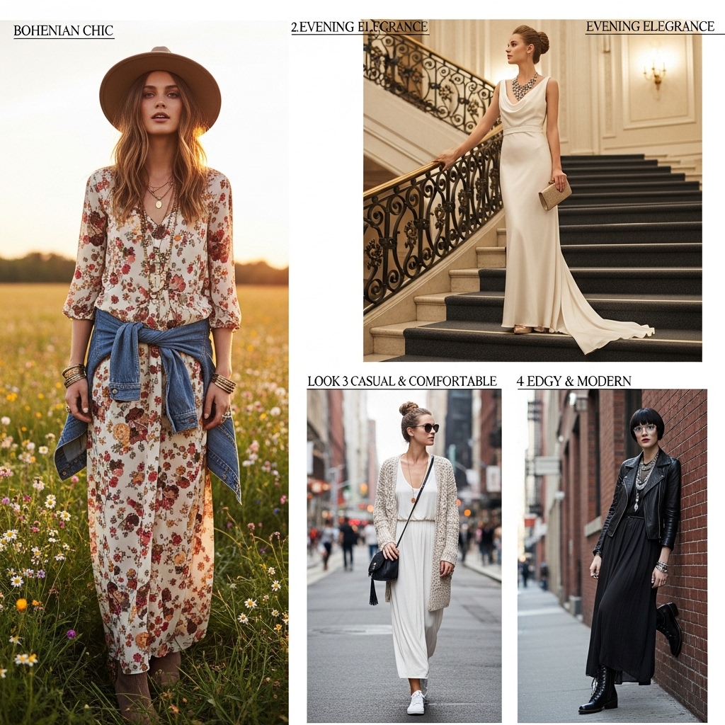 How to Style a Long Dress
