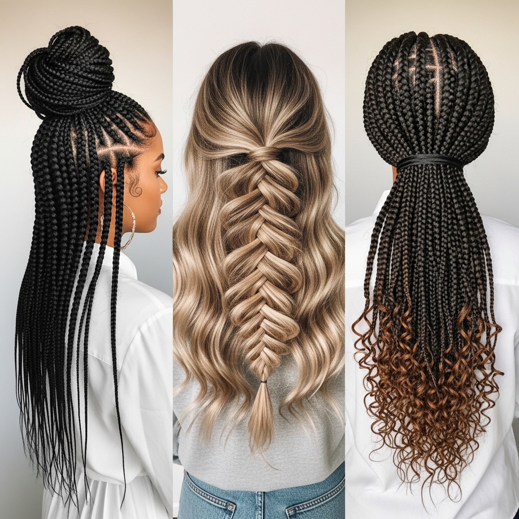 Long Braids for Different Hair Types