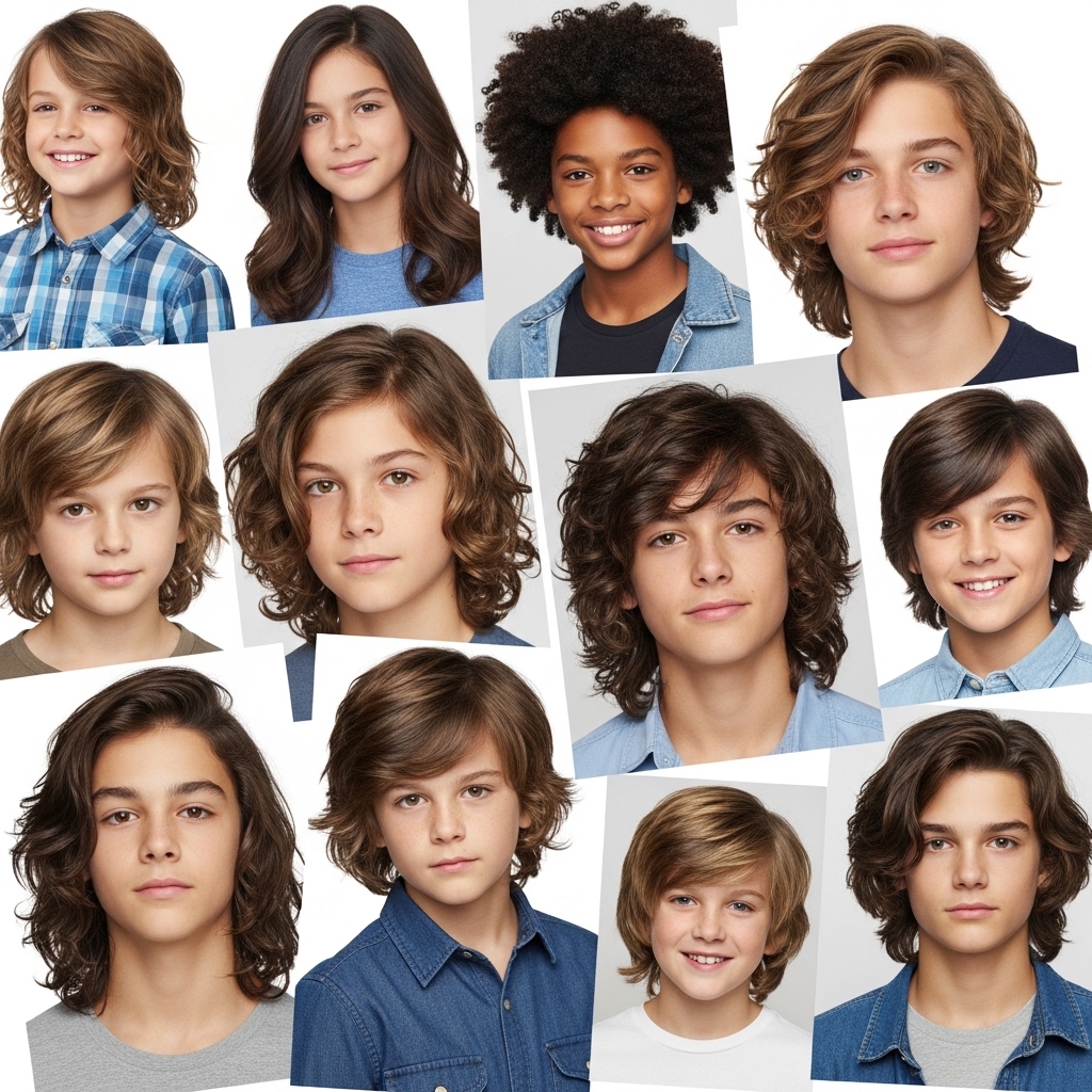 Long Hair Styles for Boys