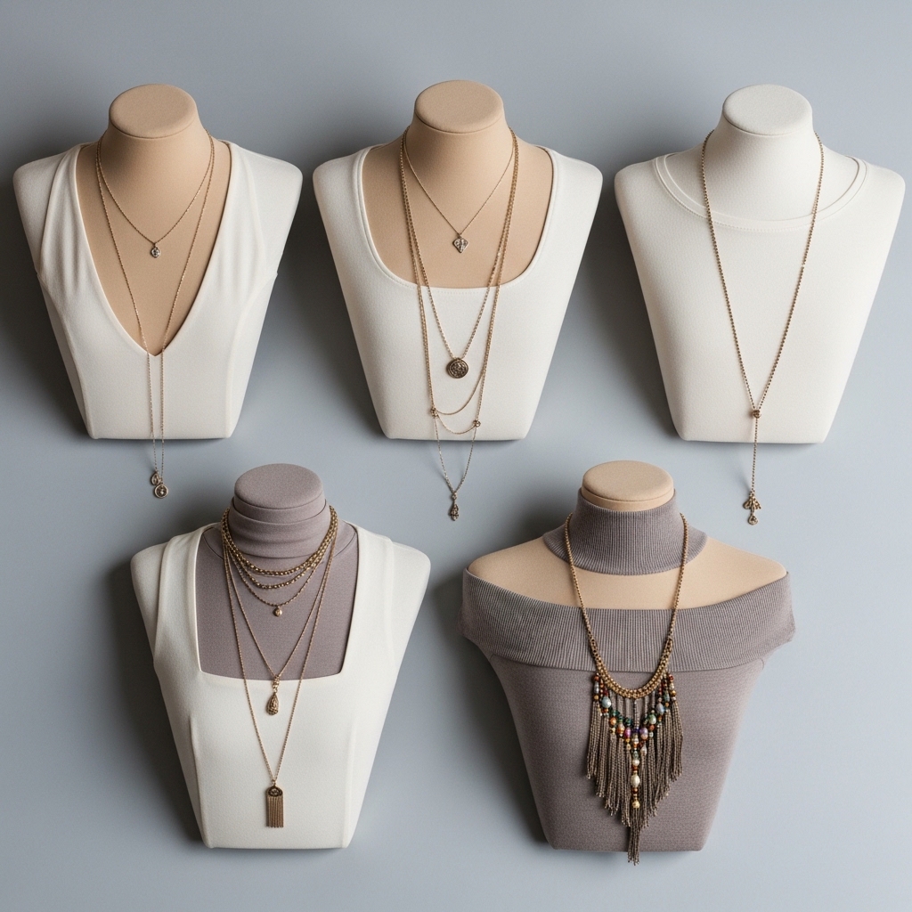 Long Necklaces for Different Necklines