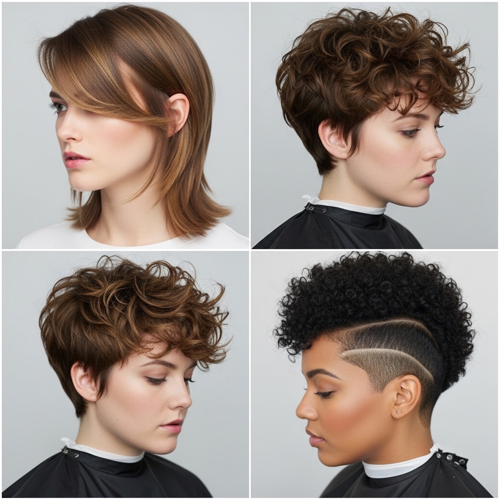 Long Pixie for Different Hair Types