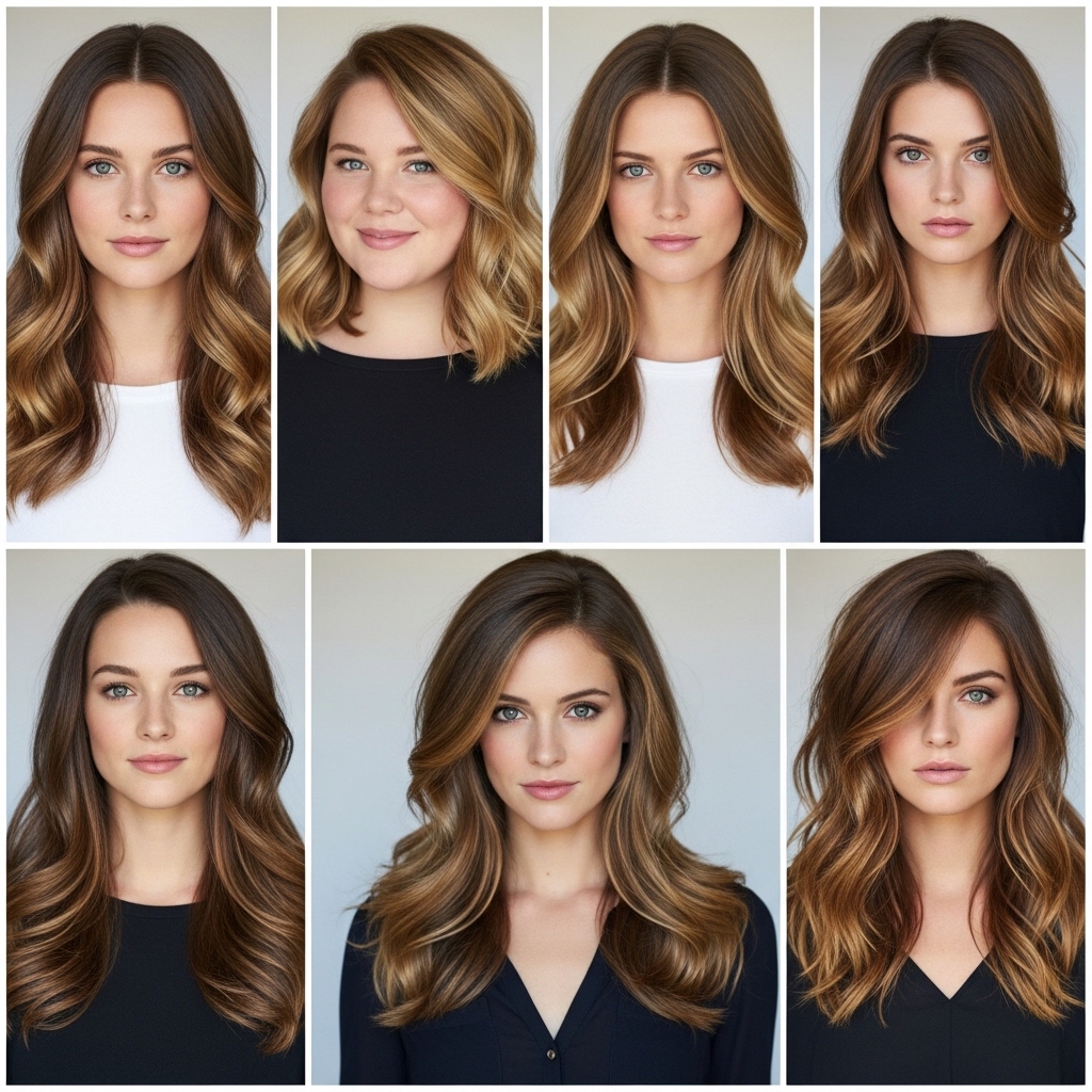 Long Wavy Hair for Different Face Shapes