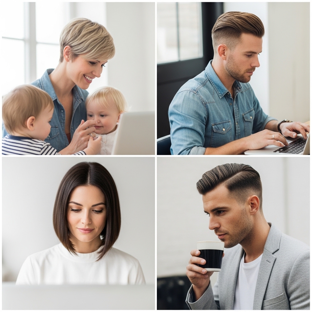 Low-Maintenance Haircuts for Busy Parents