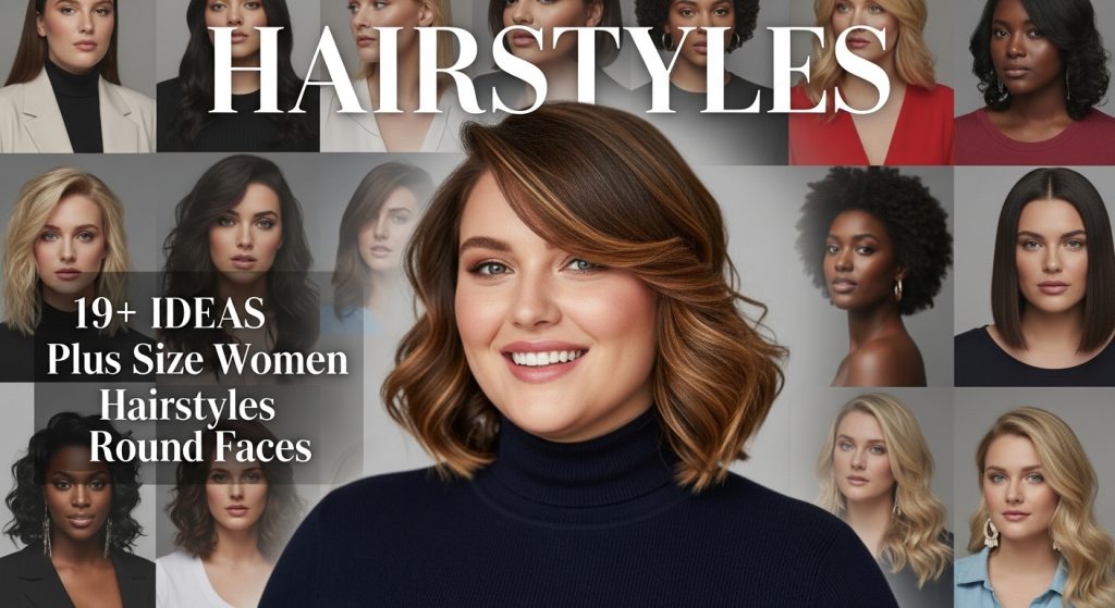 Plus Size Women Hairstyles Round Faces