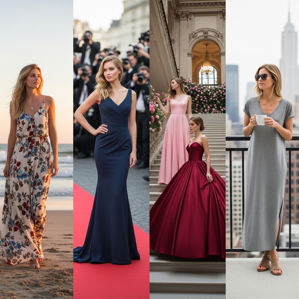 Popular Types of Long Dresses