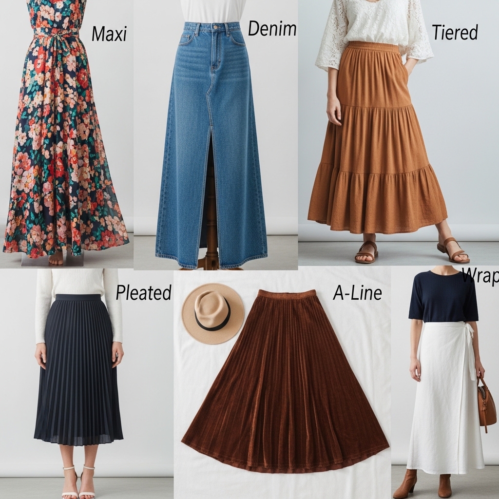 Popular Types of Long Skirts
