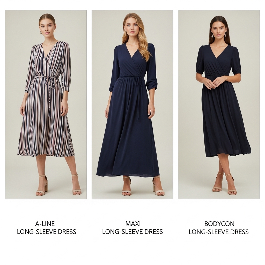 Popular Types of Long Sleeve Dresses