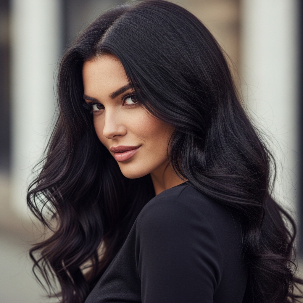 Why Long Dark Hair is So Captivating