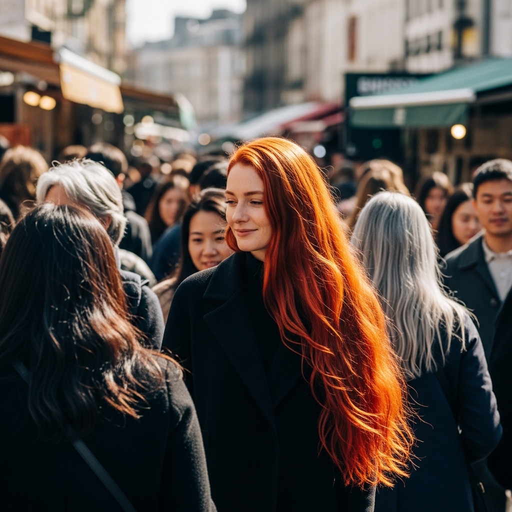 Why Long Red Hair Stands Out