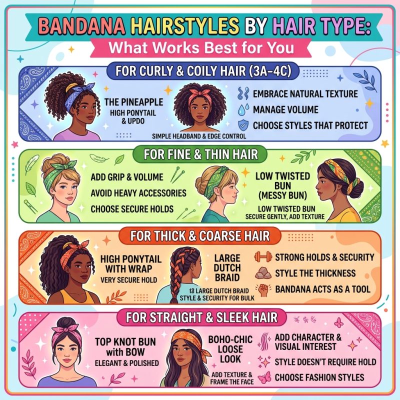 Bandana Hairstyles by Hair Type: What Works Best for You