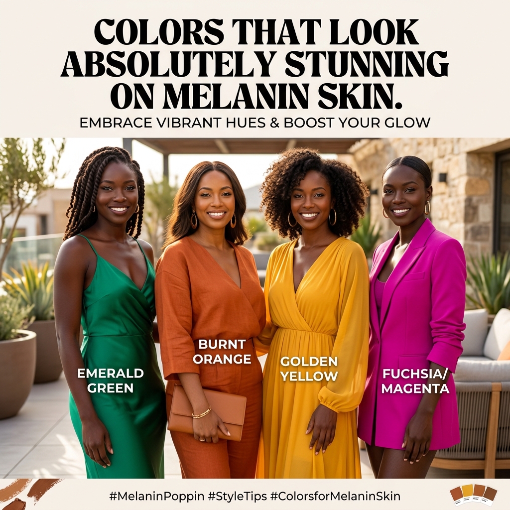 Colors That Look Absolutely Stunning on Melanin Skin