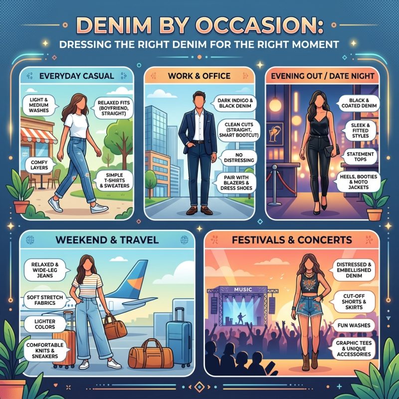Denim by Occasion: Dressing the Right Denim for the Right Moment
