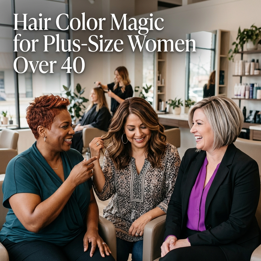 Hair Color Magic for Plus Size Women Over 40
