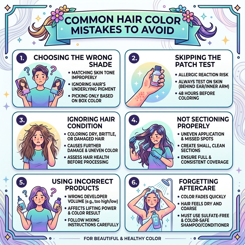 Common Hair Color Mistakes to Avoid