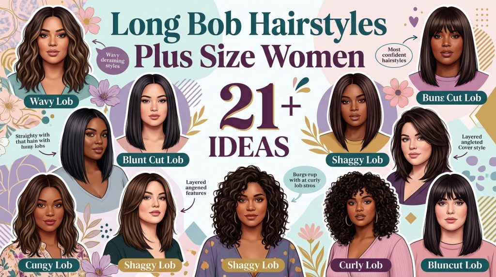 Long Bob Hairstyles Plus Size Women