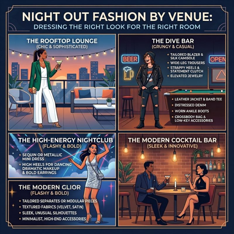 Night Out Fashion by Venue: Dressing the Right Look for the Right Room