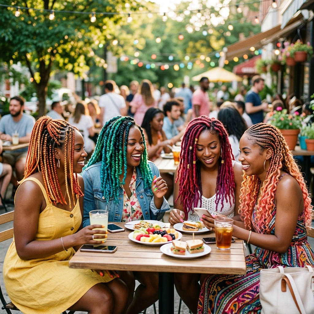 Protective Styles with Summer Hair Colors